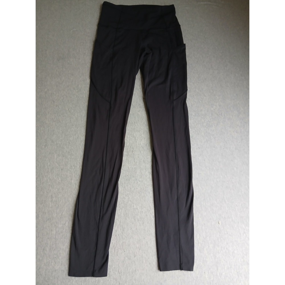 Lululemon Leggings 2 Fast And Free Side Pockets Yoga Stretch Casual Active